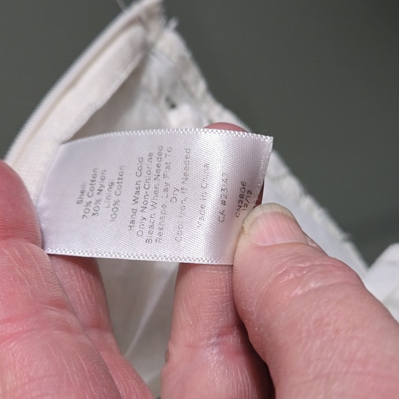 Talbots Ivory Lace Sleeveless Top - Picture 6 of 6